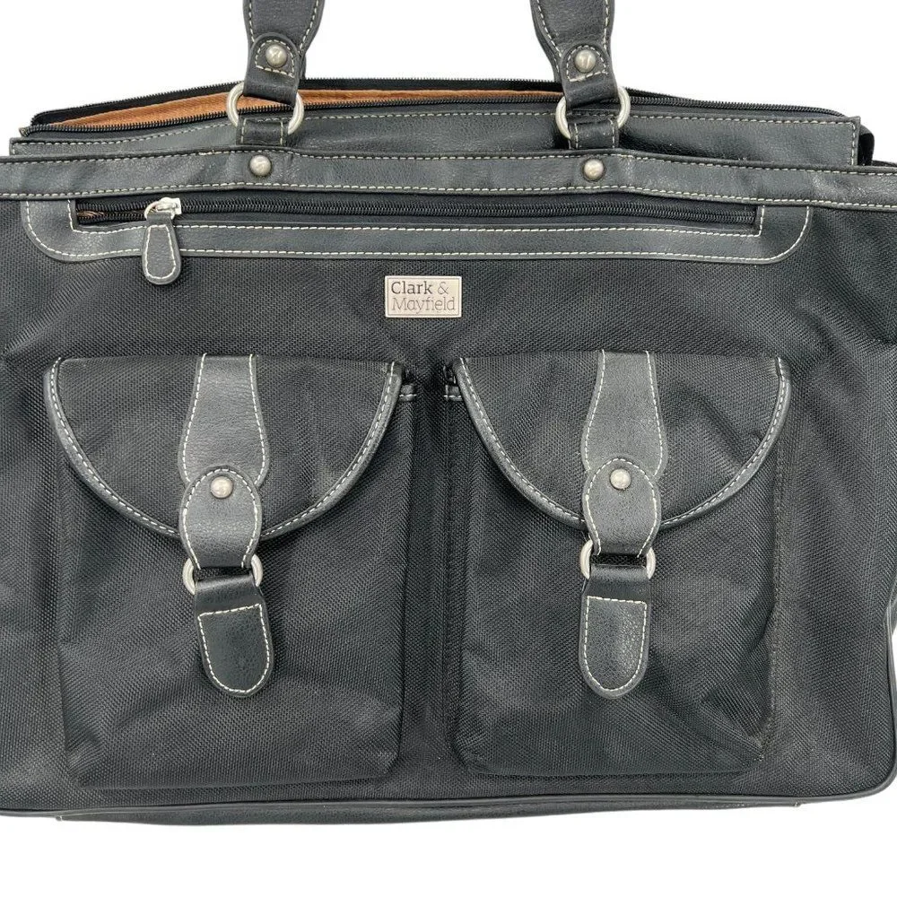 Clark & Mayfield Marquam Metro Black Laptop Tote Bag